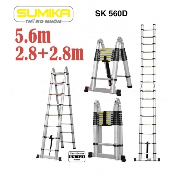 Thang rút nhôm đôi Sumika SK 560D