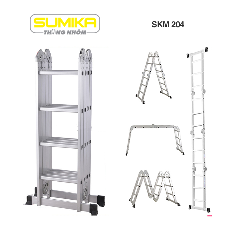 Thang nhôm gấp đa năng Sumika SKM 204