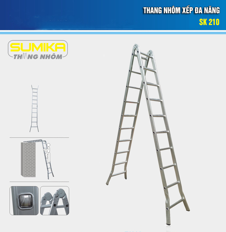 Thang nhôm gấp chữ A Sumika SK 210